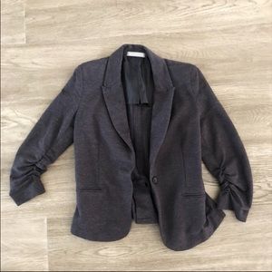 Nordstrom Rack Charcoal Gray Cotton Blazer